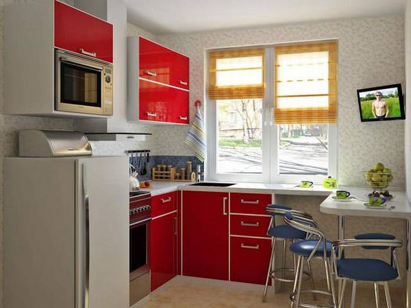 Дизайн маленькой кухни на 6 кв м - фото