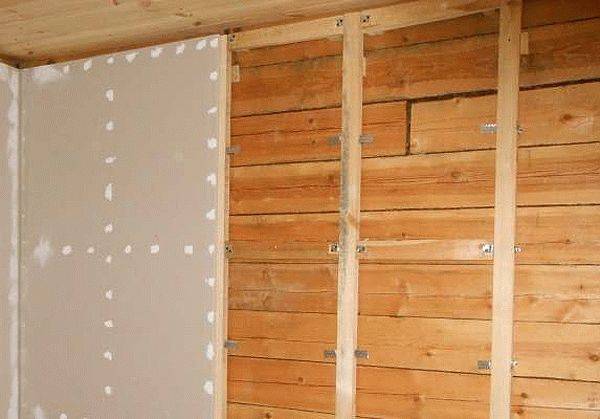 Как сделать обшивку стен гипсокартоном в деревянном доме своими руками - фото