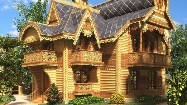 Очень красивые деревянные дома с фото