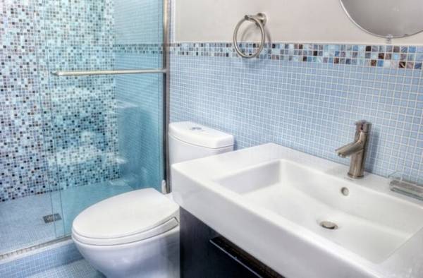 Удивительная мозаика ванной, мозаика для бассейнов, стен и перегородок - фото