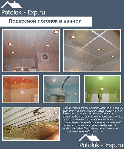 Навесной потолок в ванной комнате: пошаговая инструкция - фото