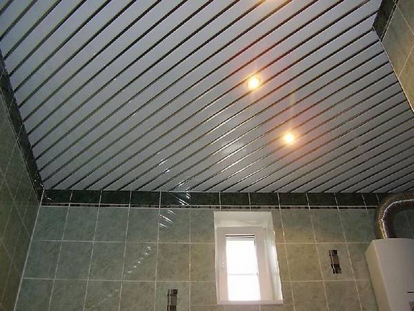 Делаем потолок из пластиковых панелей в ванной - фото