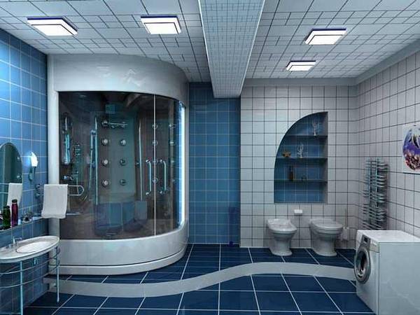 Дизайн ванной комнаты с душевой кабиной с фото